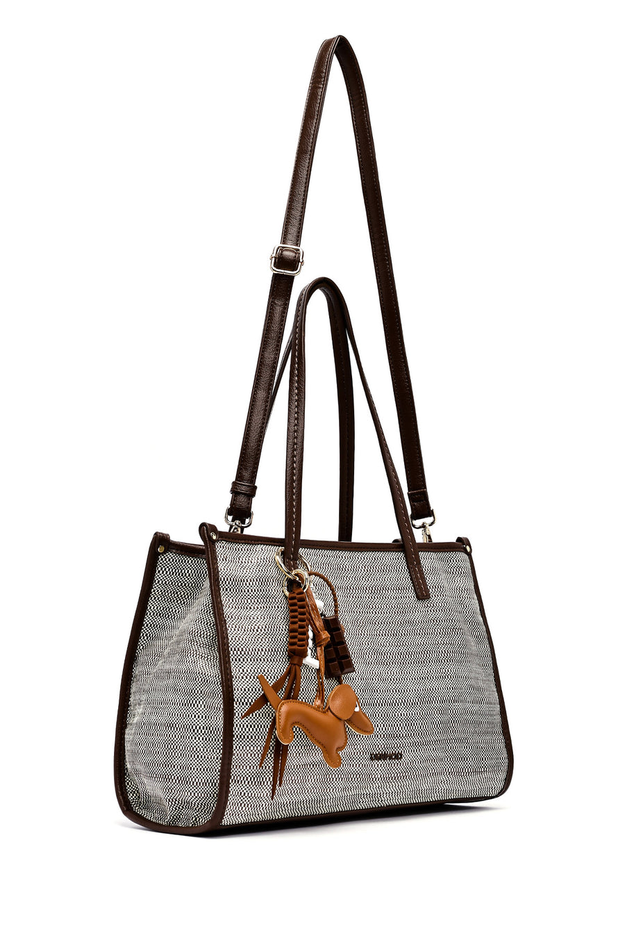 Women's Brown Long Strap Shoulder Bag