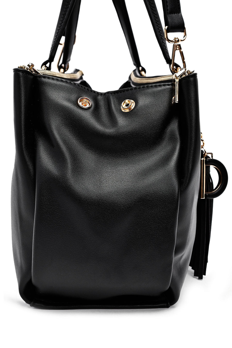 Women's Black Long Strap Shoulder Bag