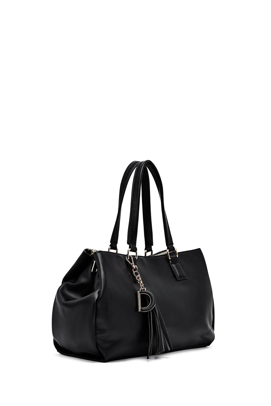 Women's Black Long Strap Shoulder Bag