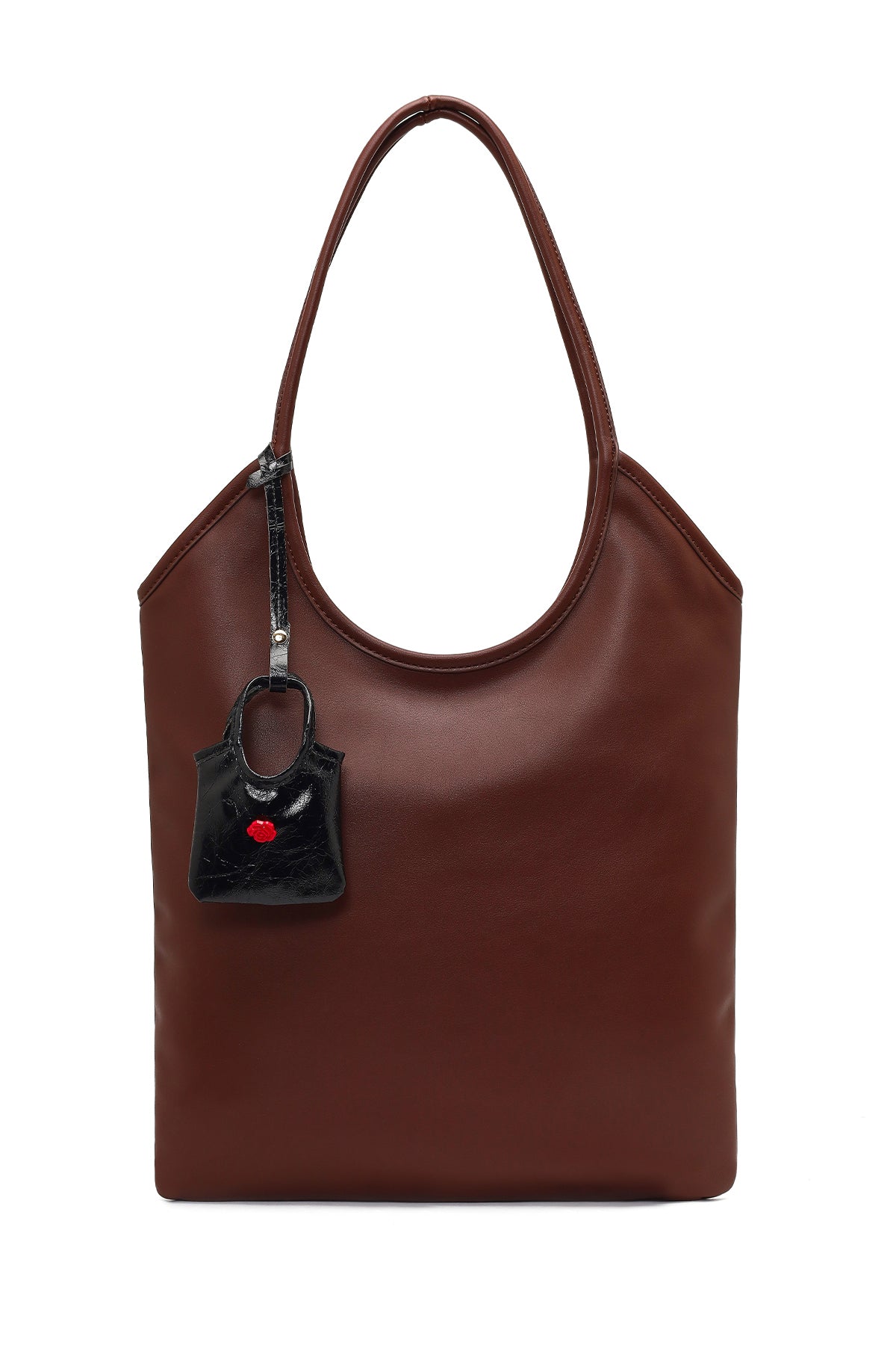 Kadın Kahverengi Aksesuar Detaylı Omuz Çantası 25SBD254618 | Derimod