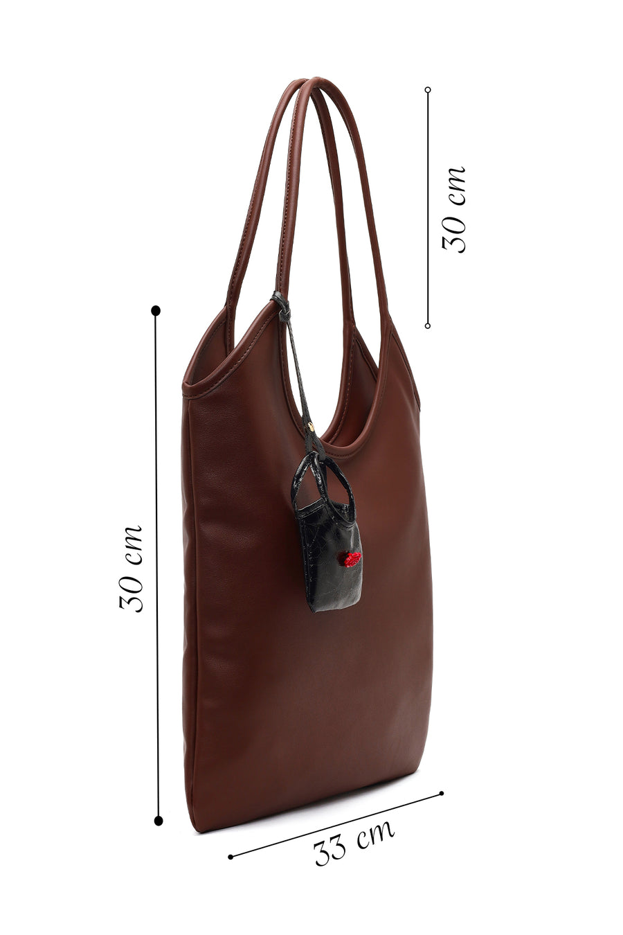 Women's Brown Accessory Detailed Shoulder Bag
