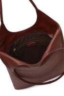 Kadın Kahverengi Aksesuar Detaylı Omuz Çantası | Derimod