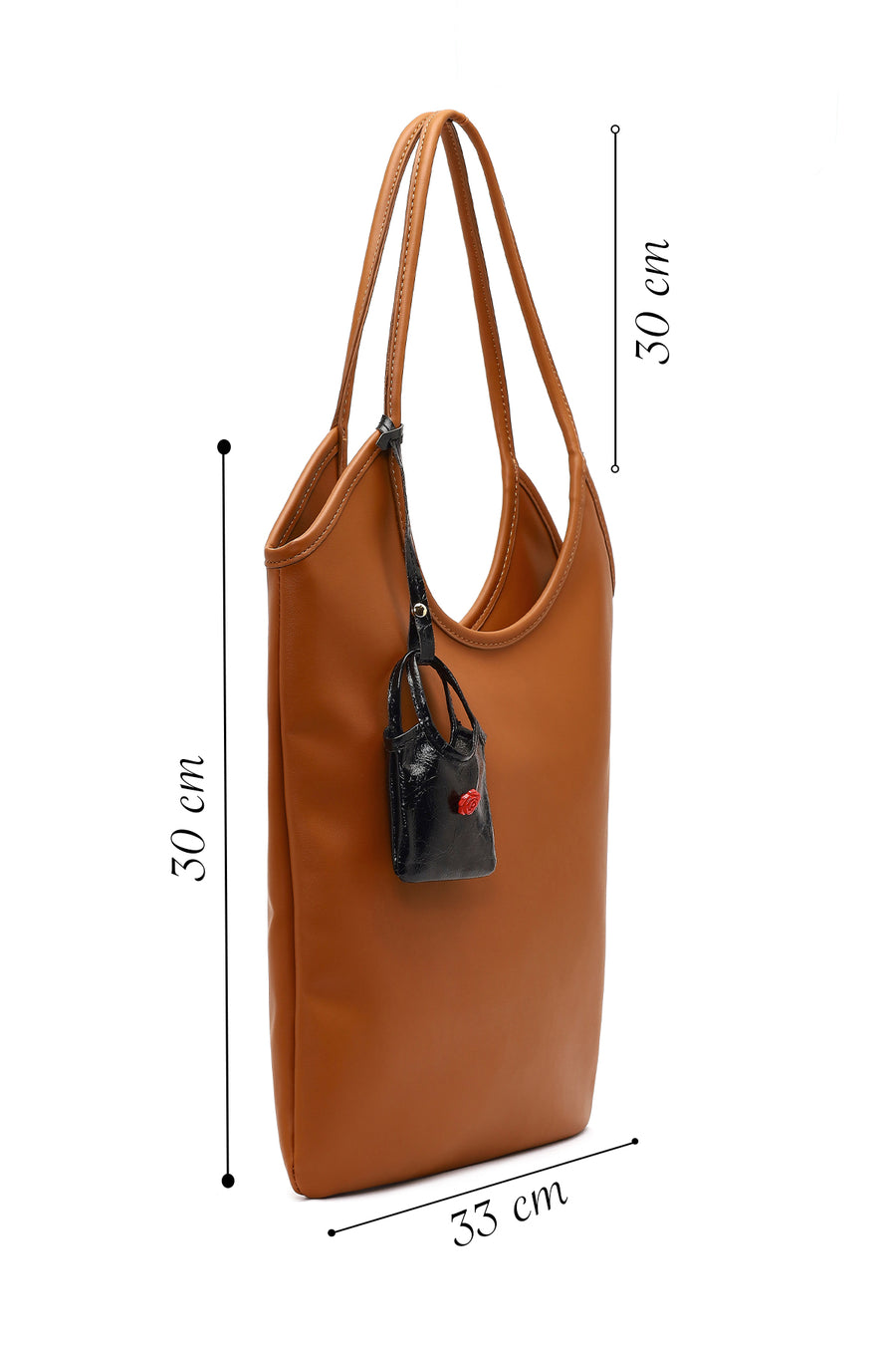 Women's Tan Accessory Detailed Shoulder Bag