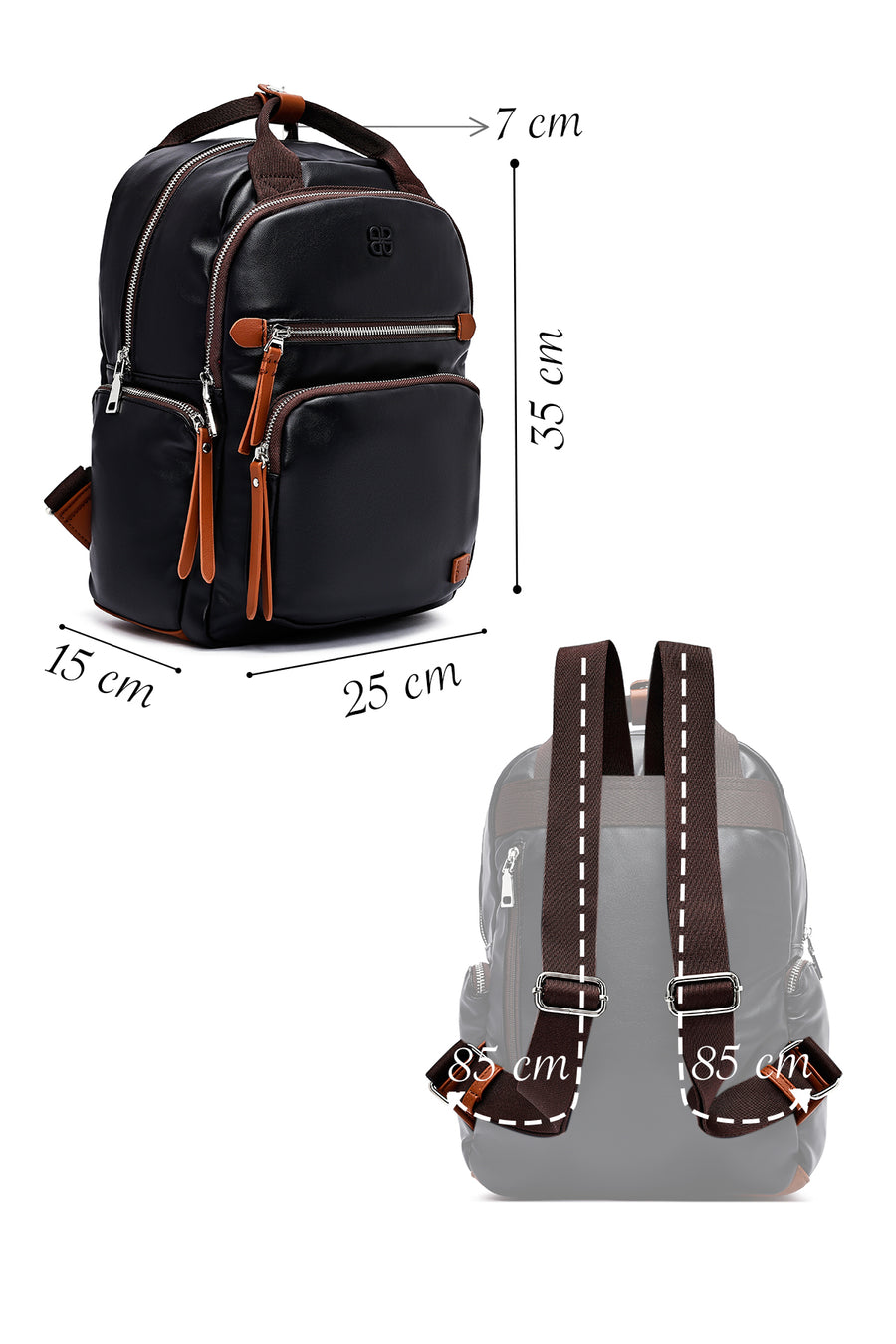 Women's Black Backpack