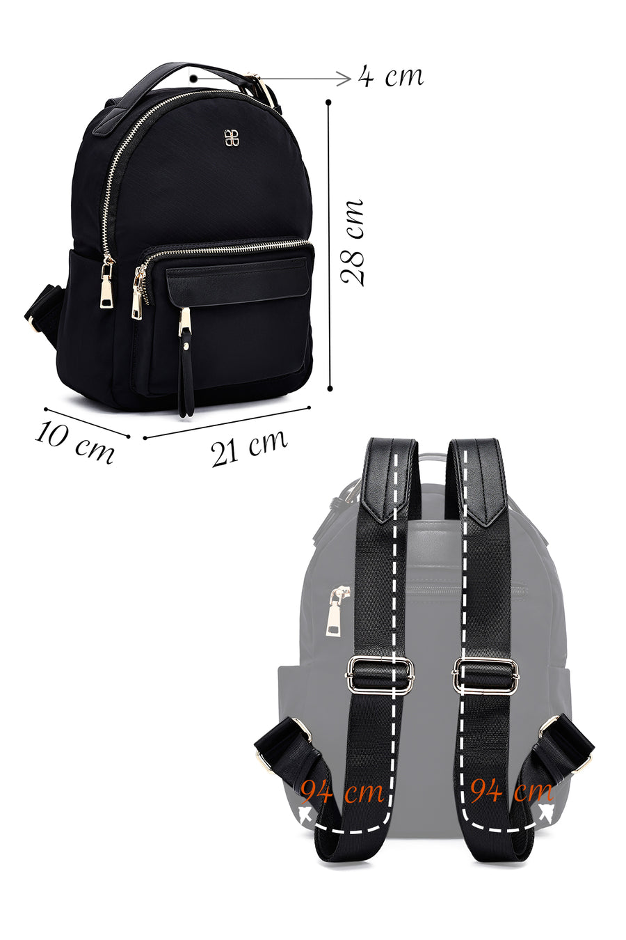 Women's Black Backpack
