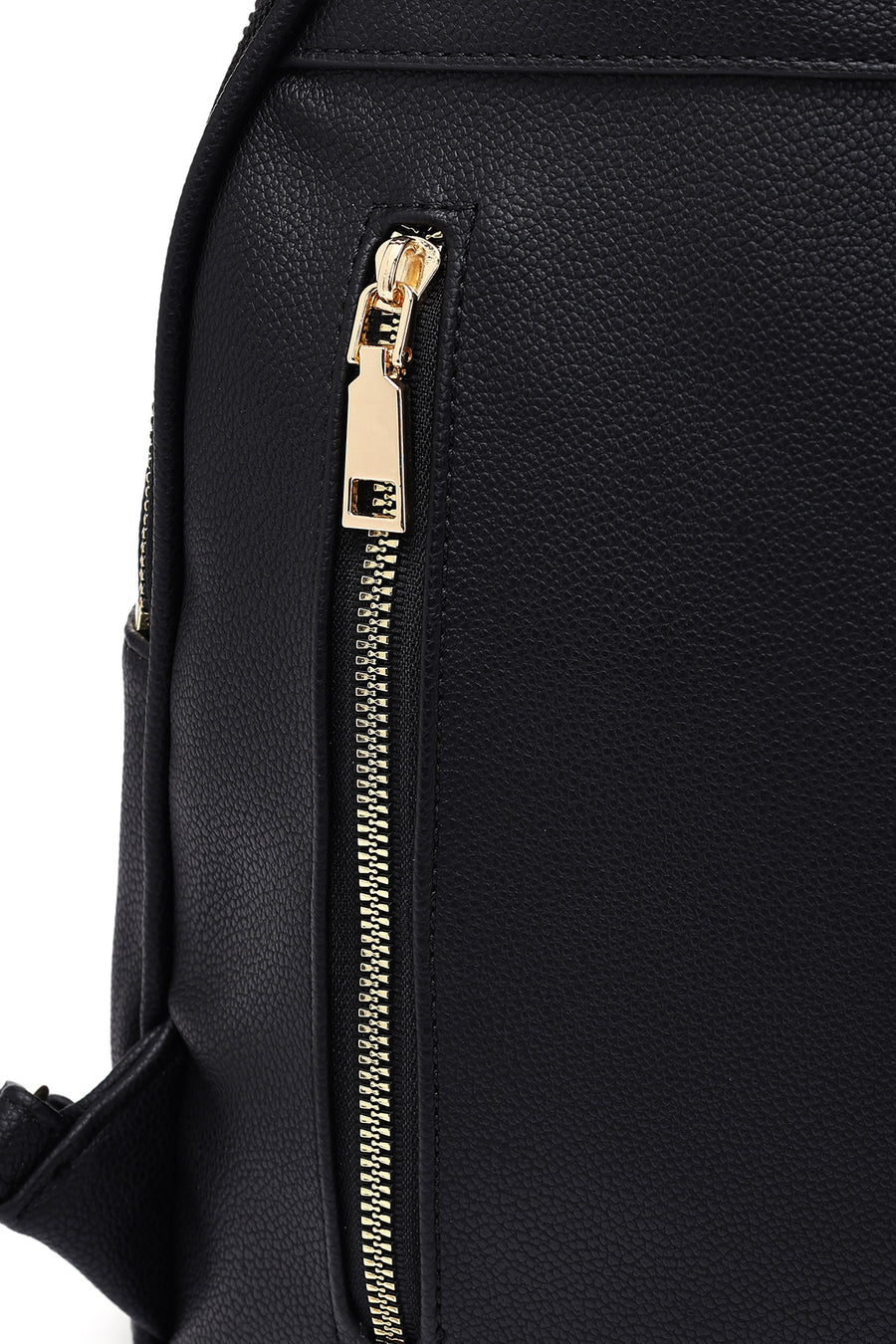 Women's Black Accessory Detailed Backpack