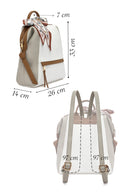 Kadın Beyaz Aksesuar Detaylı Sırt Çantası | Derimod