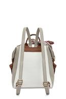 Kadın Beyaz Aksesuar Detaylı Sırt Çantası | Derimod