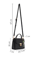 Kadın Siyah Uzun Askılı Aksesuar Detaylı Çapraz Çanta | Derimod