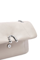 Kadın Gri Uzun Askılı Klasik Omuz Çantası | Derimod