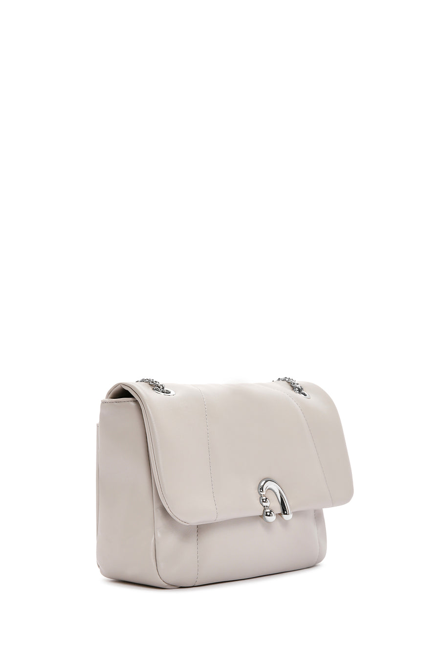 Women's Grey Long Strap Classic Shoulder Bag