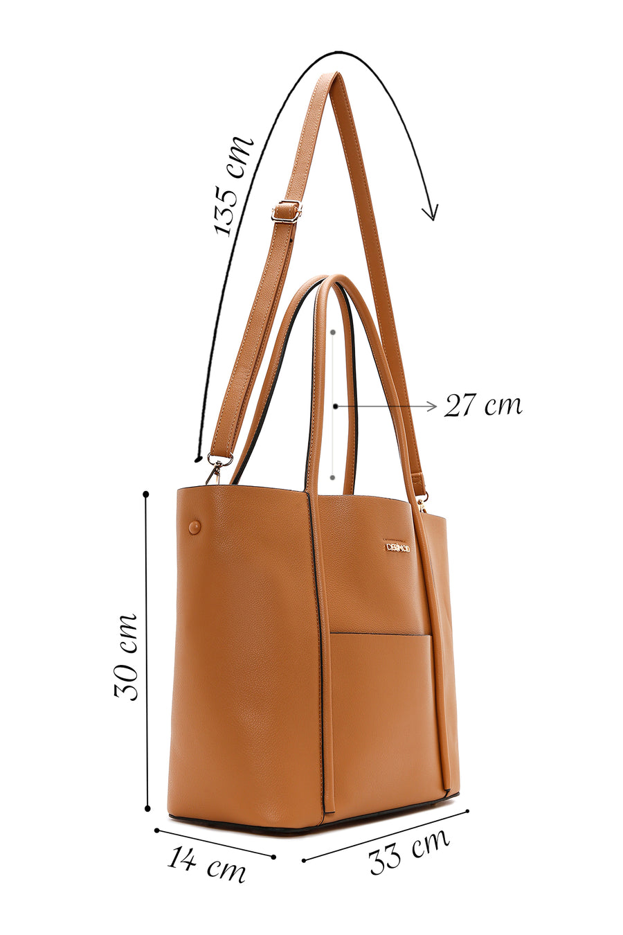 Women's Brown Long Strap Shoulder Bag
