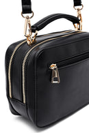 Women's Black Printed Long Strap Crossbody Bag | Derimod