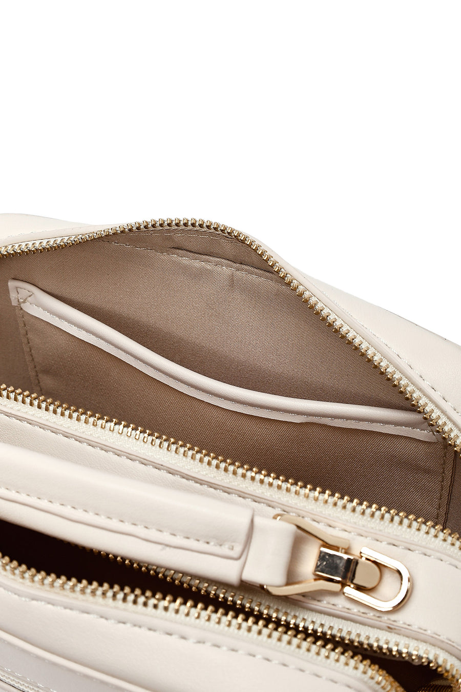 Women's Cream Printed Long Strap Crossbody Bag