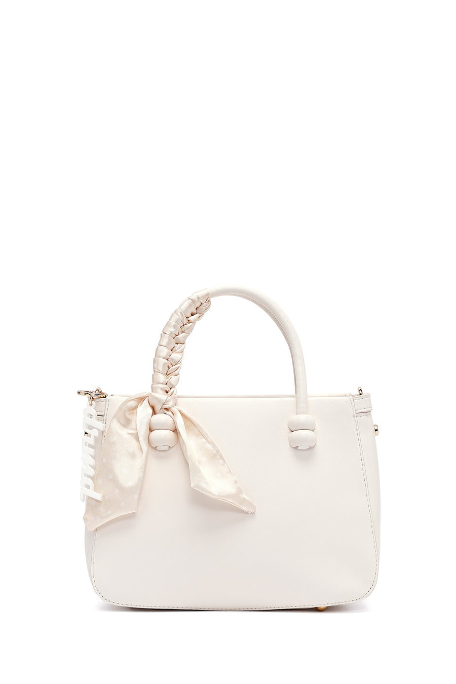 Women's White Long Strap Accessory Handbag