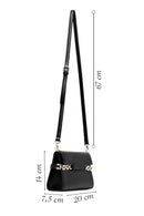 Women's Black Long Strap Classic Crossbody Bag | Derimod