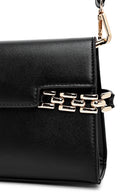 Women's Black Long Strap Classic Crossbody Bag | Derimod