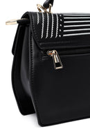 Kadın Siyah Baskılı Uzun Askılı Kol Çantası | Derimod