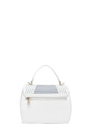 Kadın Krem Baskılı Uzun Askılı Kol Çantası | Derimod