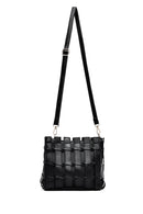 Kadın Siyah Uzun Askılı Örgü Kol Çantası | Derimod