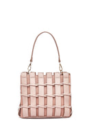 Women's Pink Long Strap Knitted Shoulder Bag | Derimod