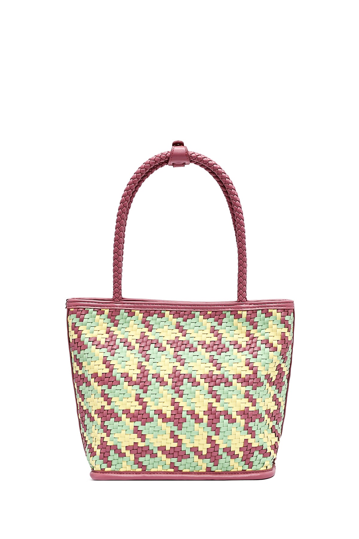 Kadın Pembe Örgü Omuz Çantası