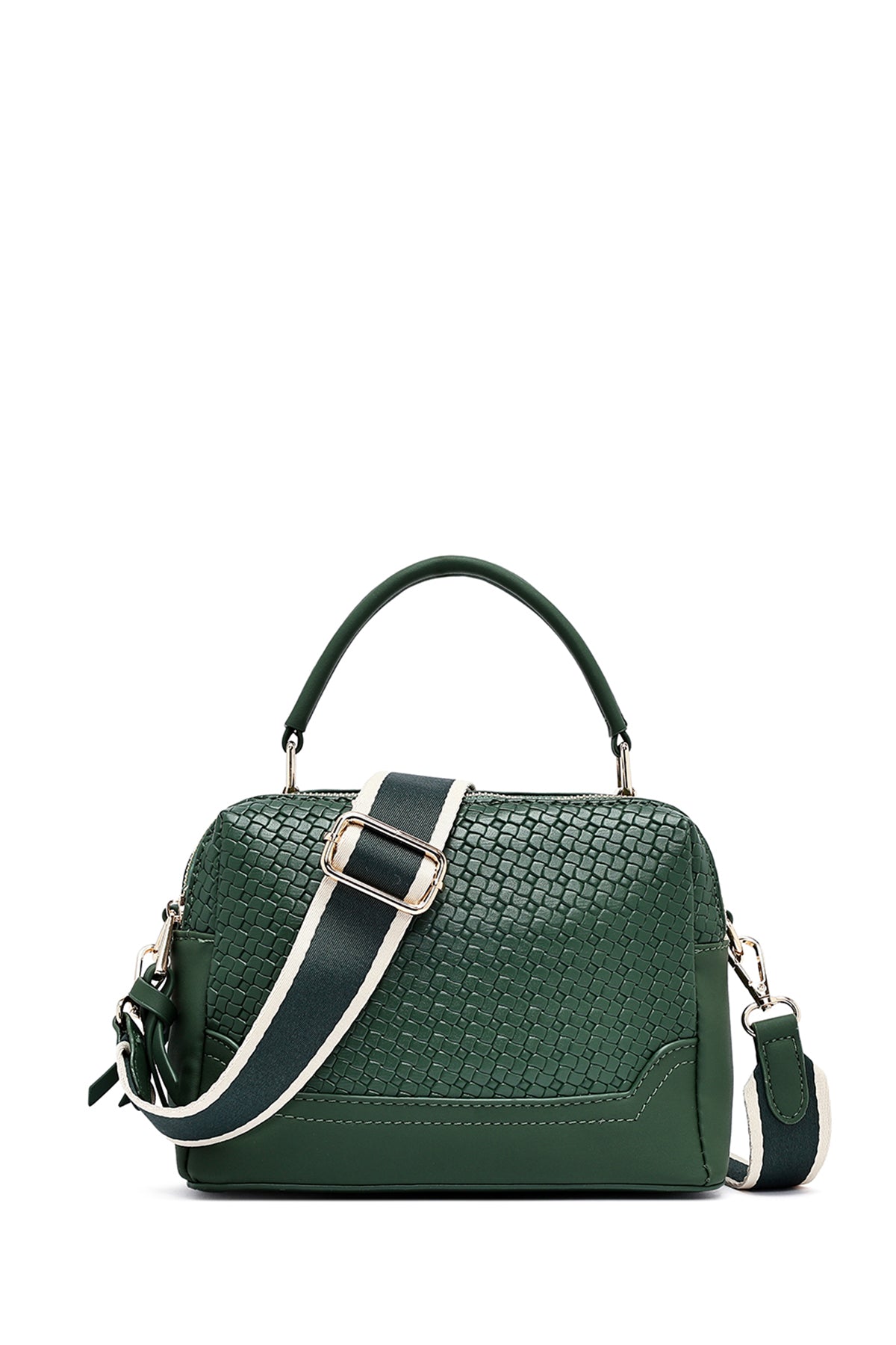 Women's Green Printed Long Shoulder Bag 25SBD263626 | Derimod