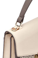 Kadın Krem Uzun Askılı Desenli Kol Çantası | Derimod