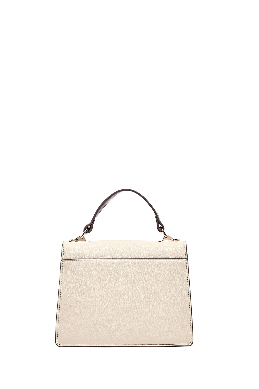 Women's Cream Long Strap Patterned Handbag