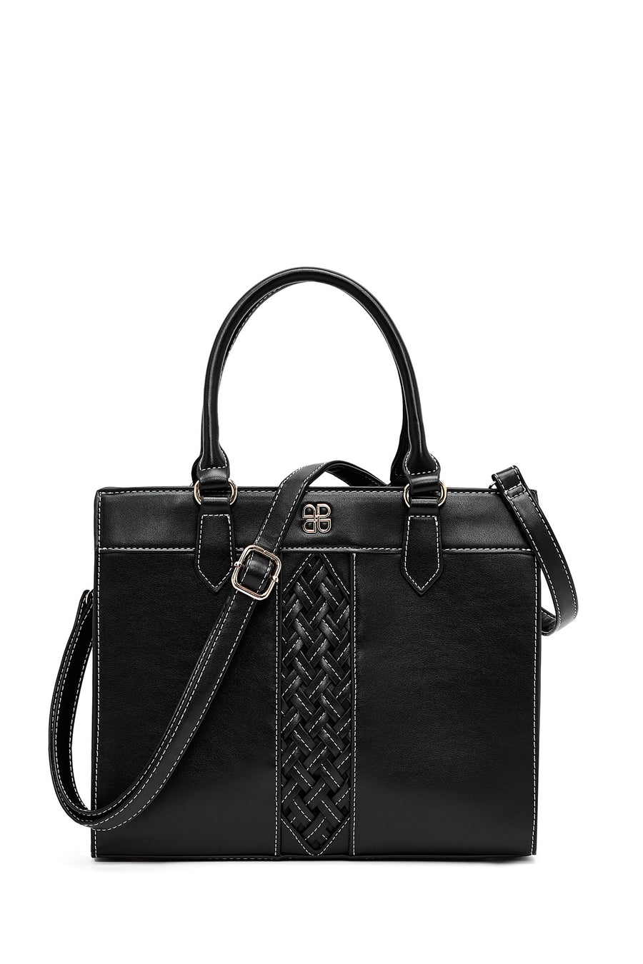 Women's Black Long Strap Patterned Handbag 25SBD264118 | Derimod