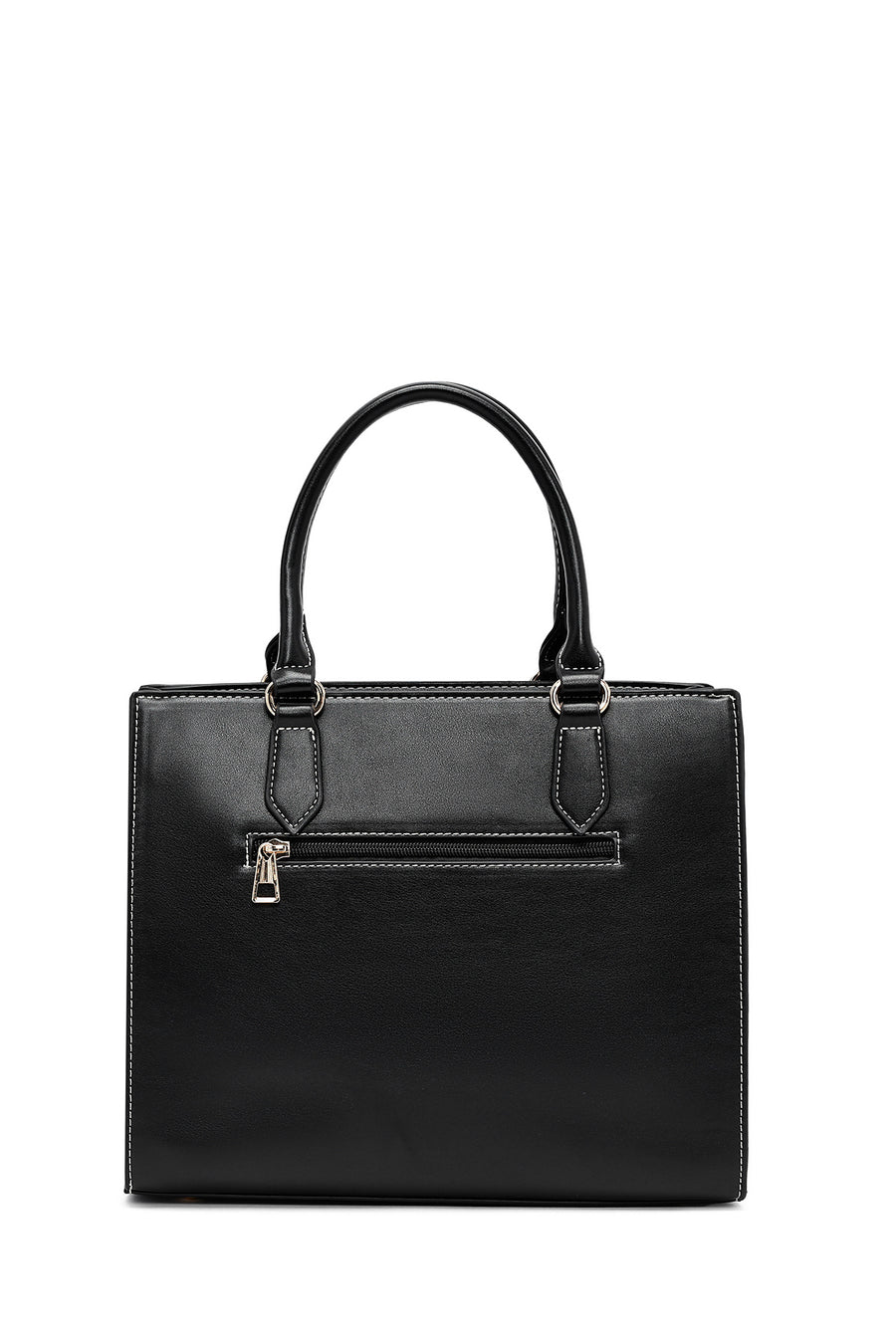 Women's Black Long Strap Patterned Handbag