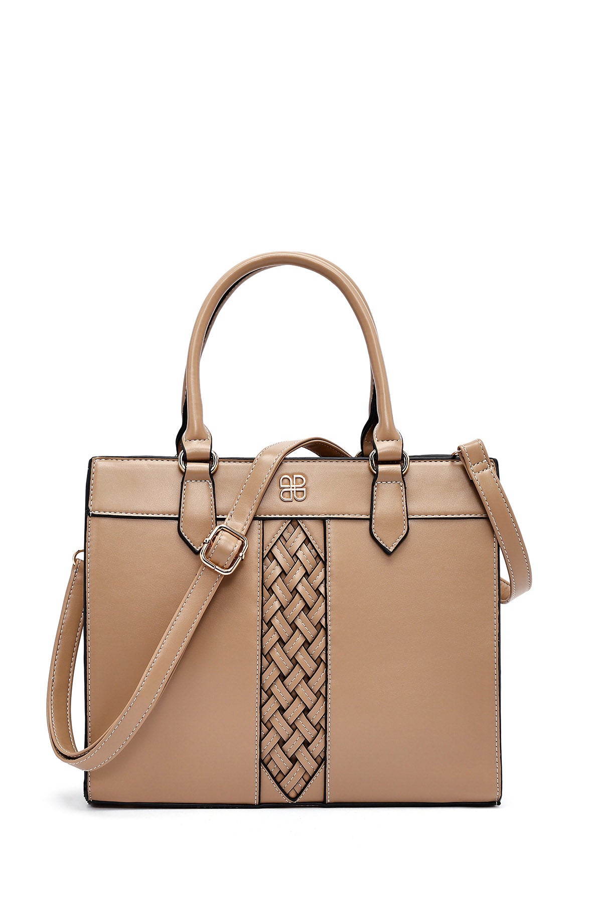 Kadın Kahverengi Uzun Askılı Desenli Kol Çantası 25SBD264118 | Derimod