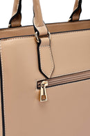 Kadın Kahverengi Uzun Askılı Desenli Kol Çantası | Derimod