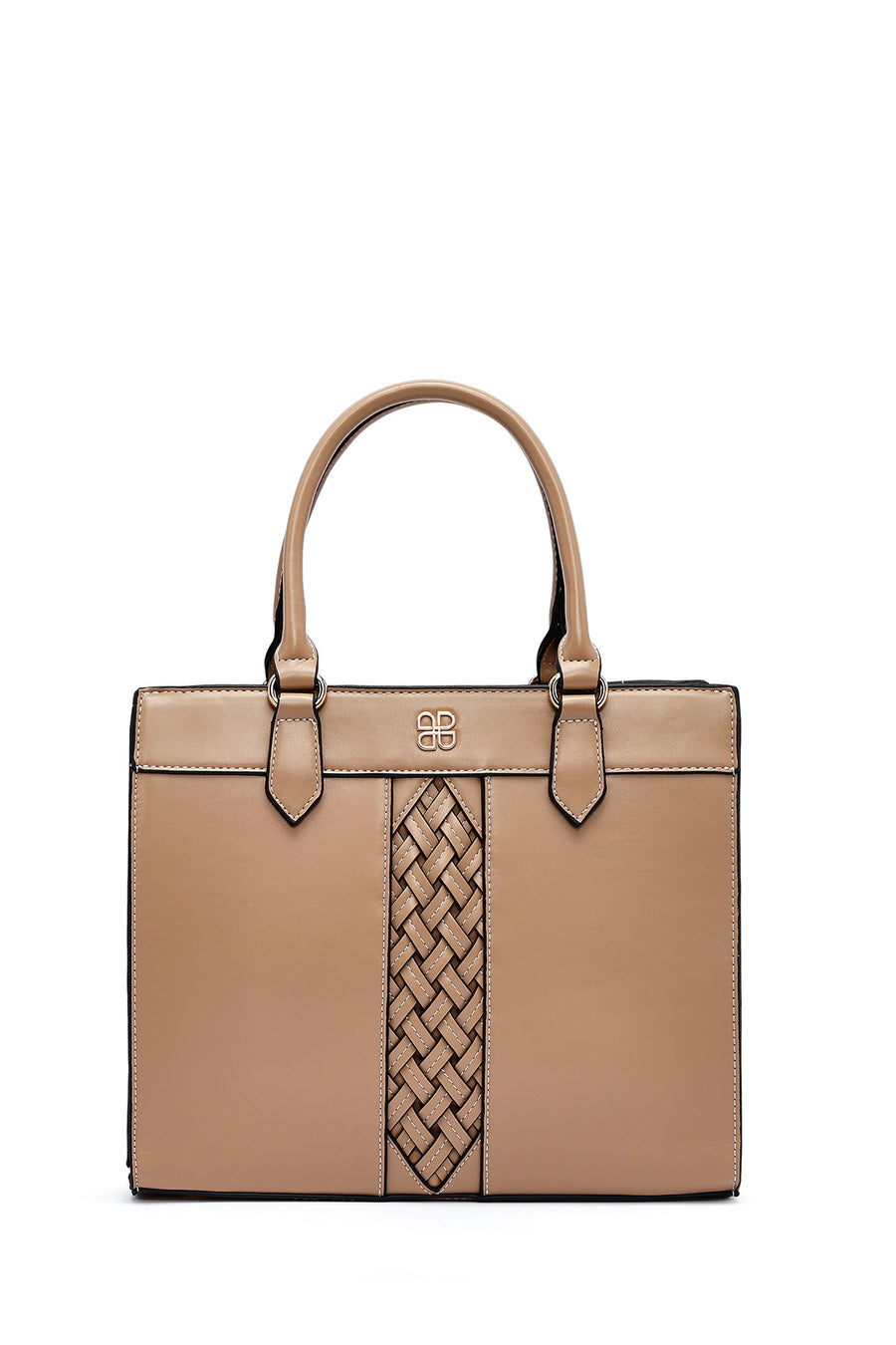 Women's Brown Long Strap Patterned Handbag