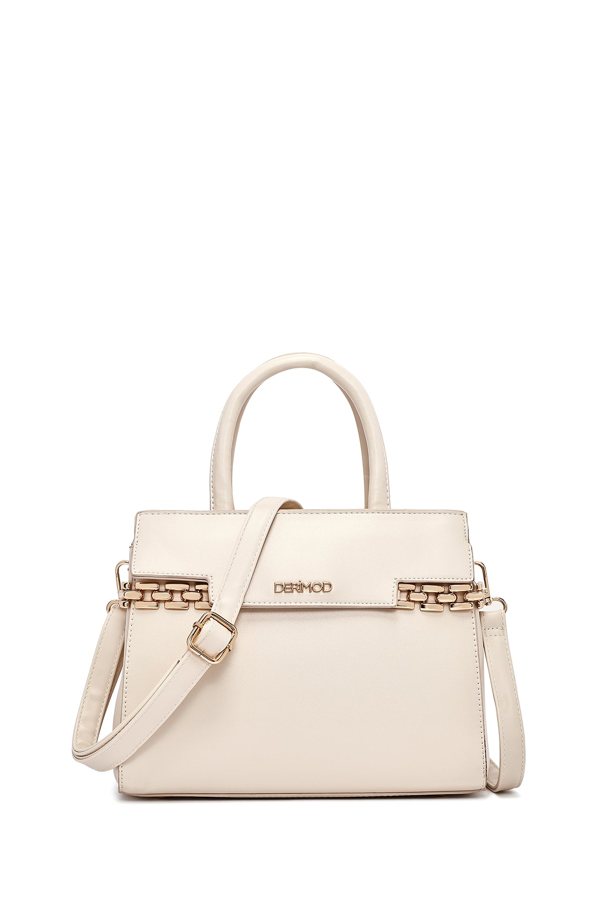 Woman Beige Long Strap Chain Detailed Handbag 25SBD264218 | Derimod