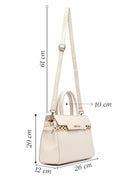 Woman Beige Long Strap Chain Detailed Handbag | Derimod
