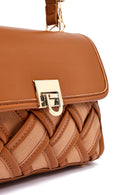 Kadın Taba Uzun Askılı Desenli Kol Çantası | Derimod