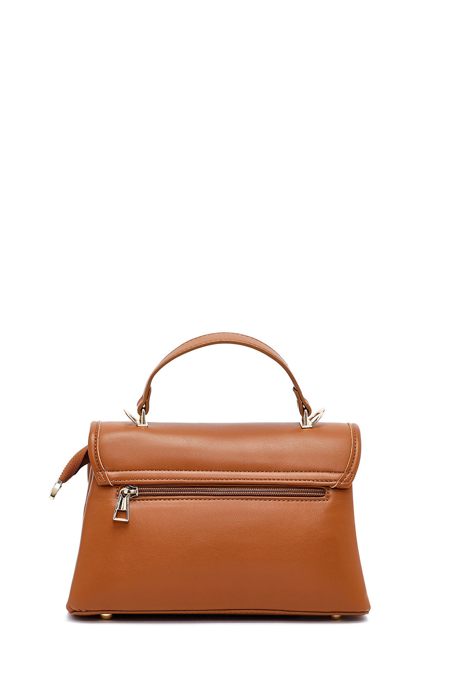 Women's Brown Long Strap Patterned Handbag