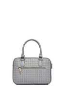 Kadın Gri Uzun Askılı Baskılı Klasik Kol Çantası | Derimod