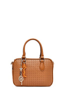 Women's Brown Long Strap Printed Classic Shoulder Bag | Derimod