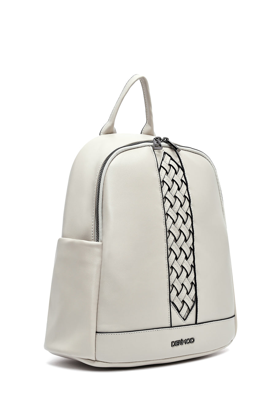 Women's Beige Patterned Backpack