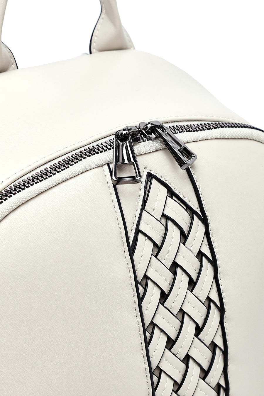 Women's Beige Patterned Backpack