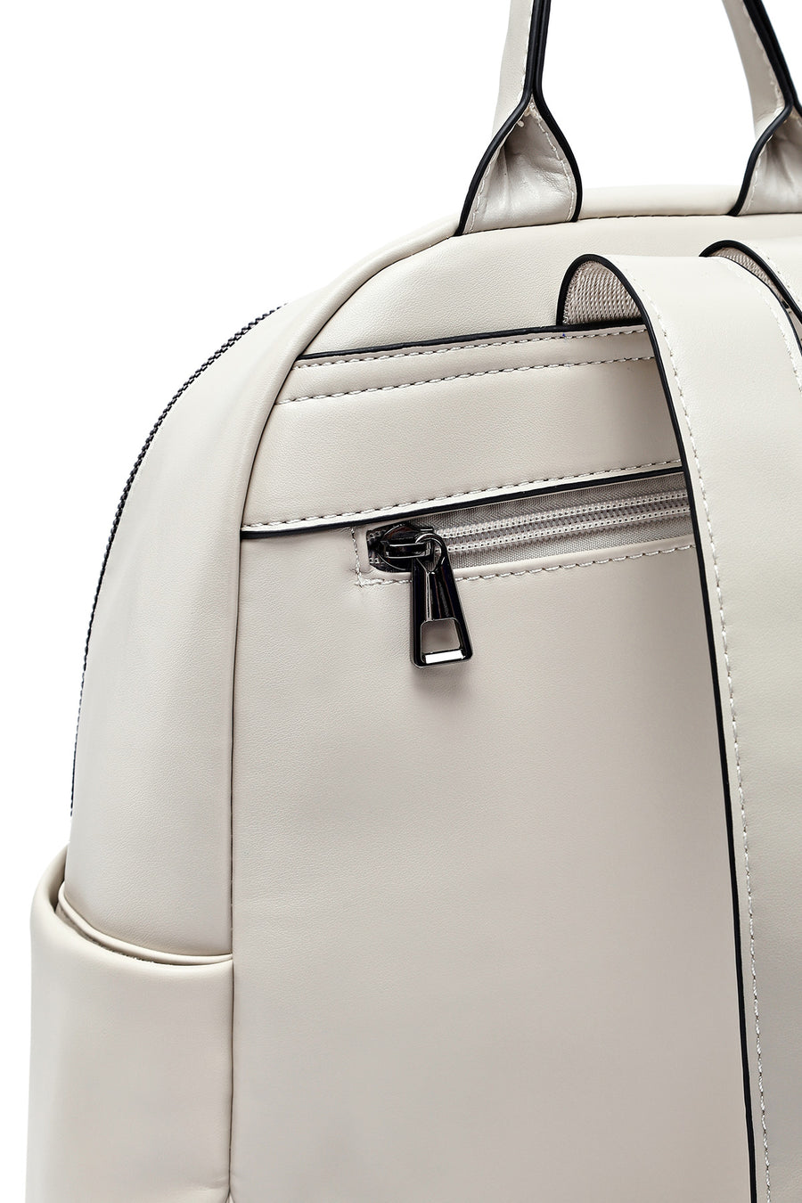 Women's Beige Patterned Backpack