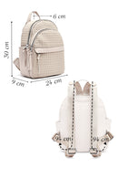 Kadın Bej Baskılı Sırt Çantası | Derimod