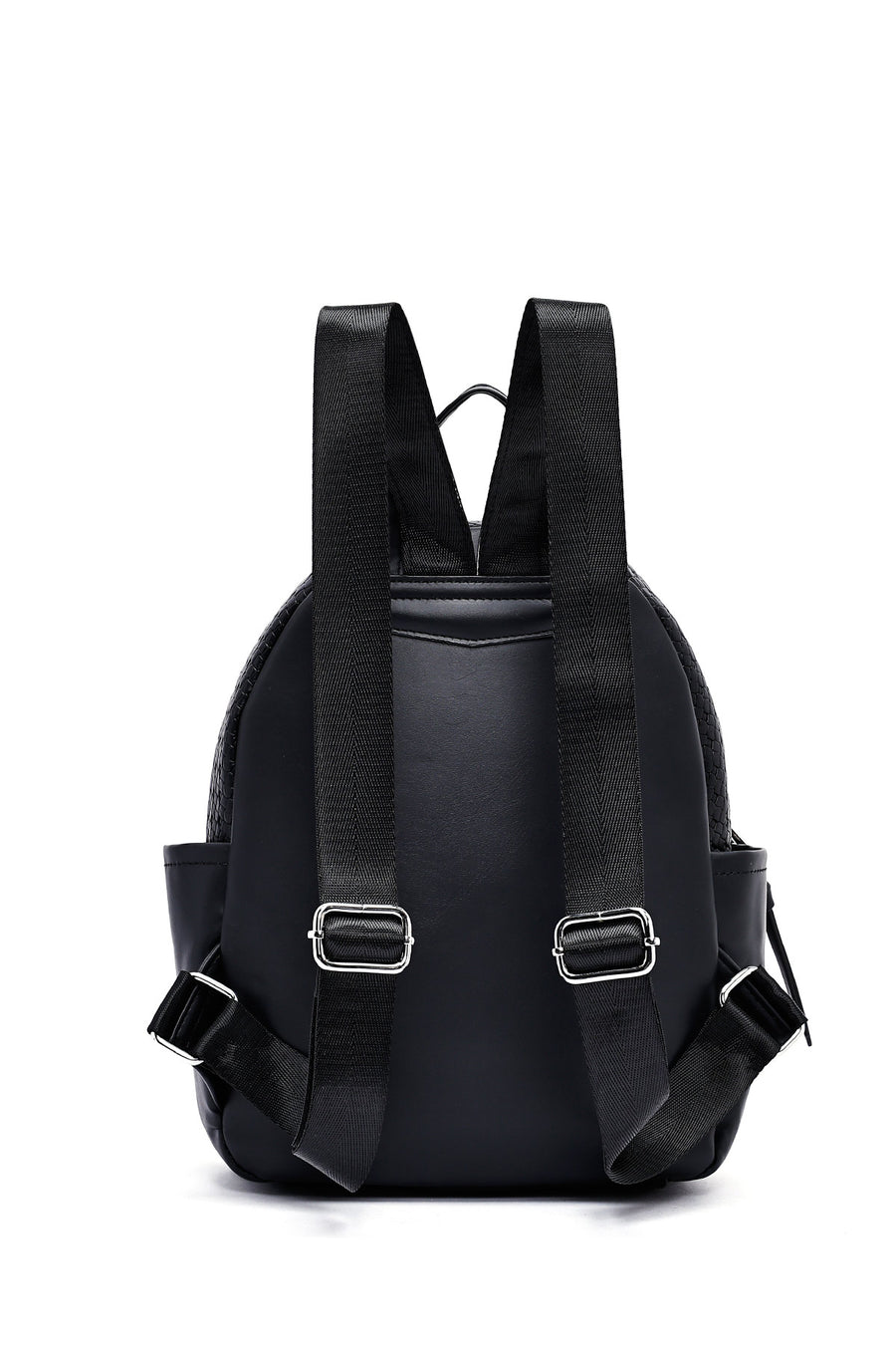 Women's Black Printed Backpack