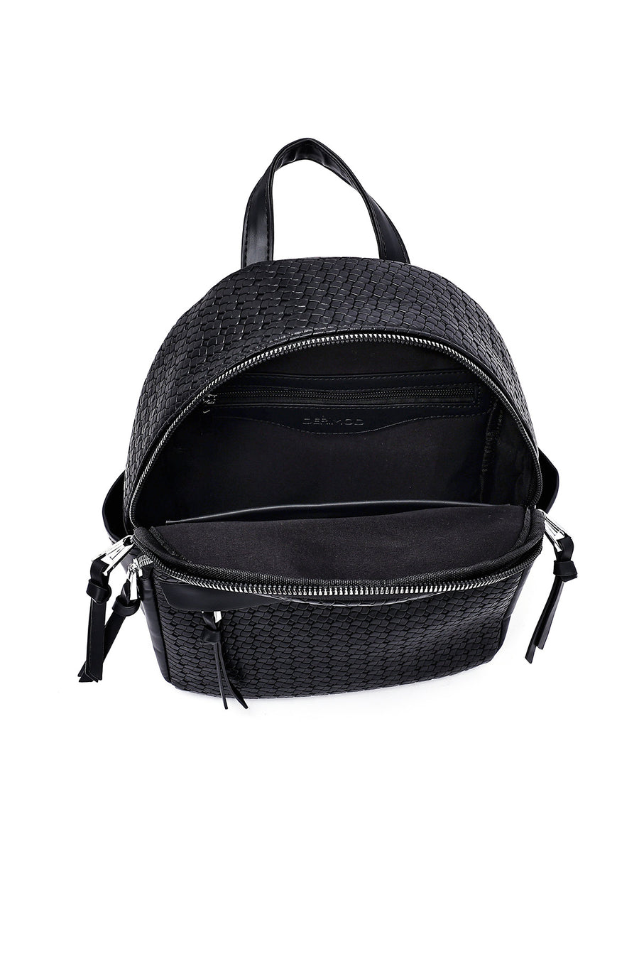 Women's Black Printed Backpack