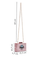 Kadın Pembe Uzun Zincir Askılı Mini Abiye Kutu Çanta | Derimod