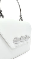 Kadın Beyaz Uzun Askılı Mini Klasik Kol Çantası | Derimod