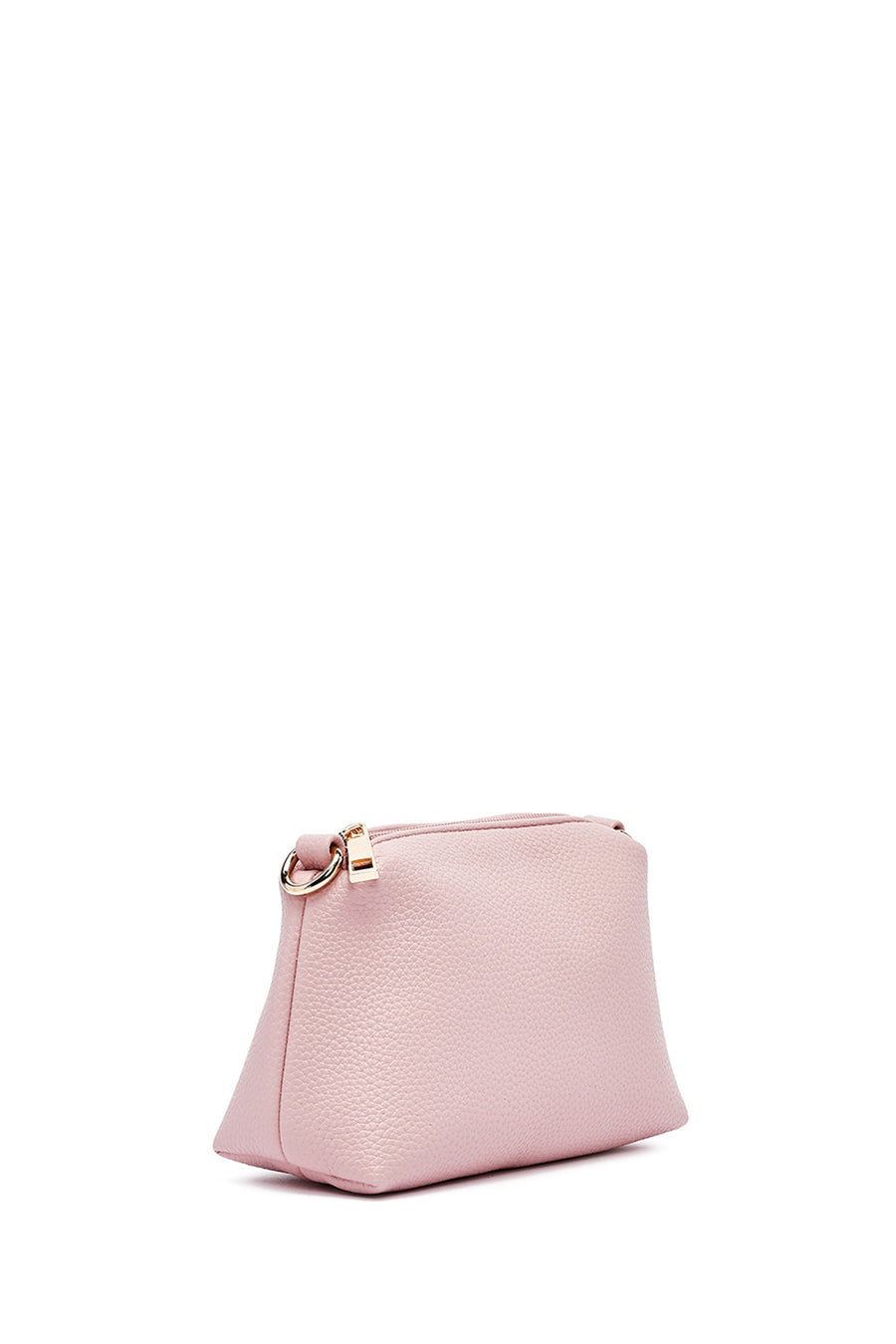 Women's Pink Long Strap Accessorized Shoulder Bag