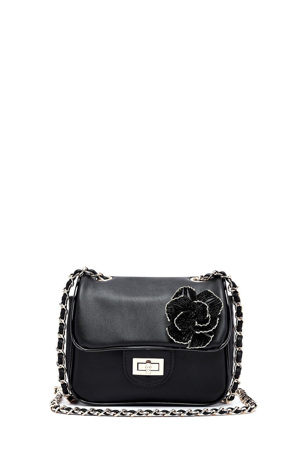 Women's Black Long Strap Mini Classic Crossbody Bag 25SBD275118 | Derimod